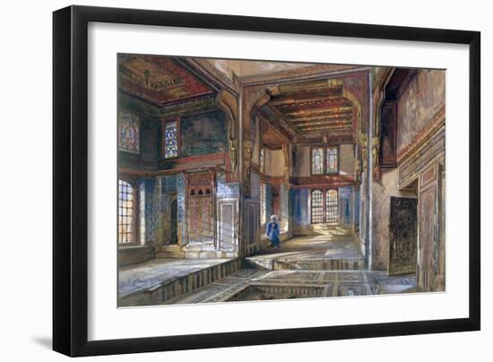The House of Moufti Sheikh El Mahadi, Cairo, 1873-Frank Dillon-Framed Giclee Print