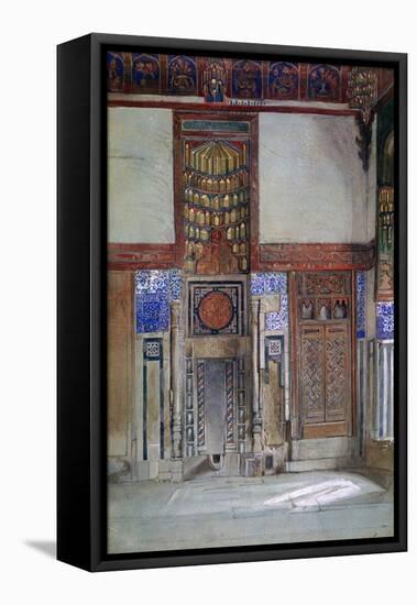 The House of Moufti Sheikh El Mahadi, Cairo, 1873-Frank Dillon-Framed Premier Image Canvas