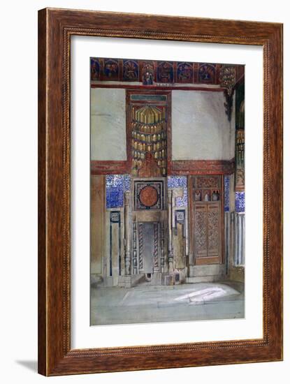 The House of Moufti Sheikh El Mahadi, Cairo, 1873-Frank Dillon-Framed Giclee Print