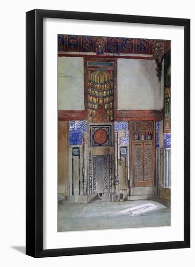 The House of Moufti Sheikh El Mahadi, Cairo, 1873-Frank Dillon-Framed Giclee Print