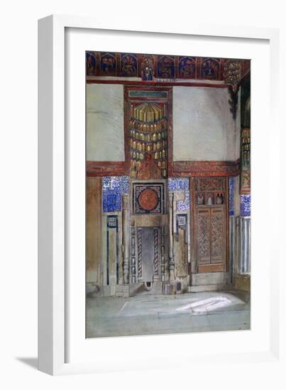 The House of Moufti Sheikh El Mahadi, Cairo, 1873-Frank Dillon-Framed Giclee Print