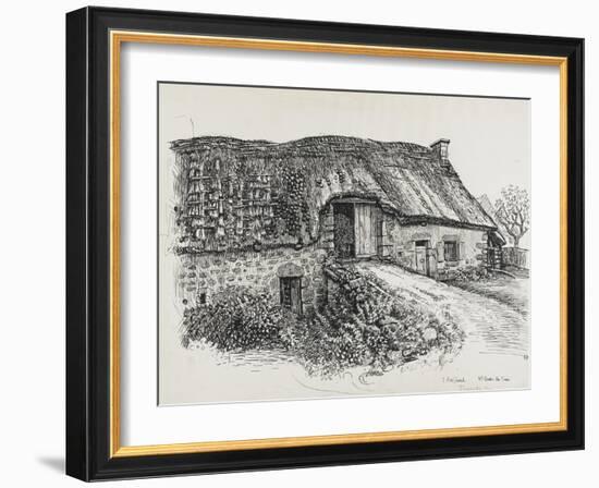 The House of Peter Tournadre in Rochefort-Montagne-null-Framed Giclee Print