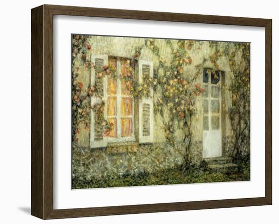 The House of Roses; Les Maison Aux Roses, 1936-Henri Eugene Augustin Le Sidaner-Framed Giclee Print