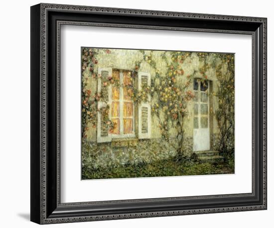 The House of Roses (Les Maison aux Roses). 1936-Henri Eugene Augustin Le Sidaner-Framed Giclee Print