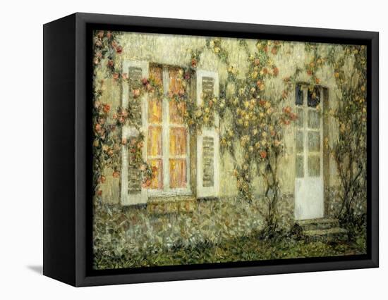 The House of Roses-Henri Eugene Augustin Le Sidaner-Framed Premier Image Canvas