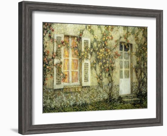 The House of Roses-Henri Eugene Augustin Le Sidaner-Framed Giclee Print