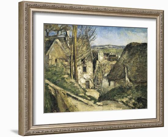 The House of the Hanged Man, Auvers-Sur-Oise-Paul Cézanne-Framed Art Print