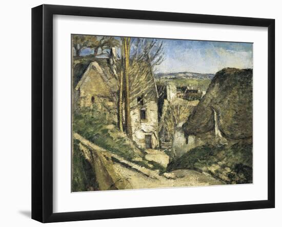 The House of the Hanged Man, Auvers-Sur-Oise-Paul Cézanne-Framed Art Print