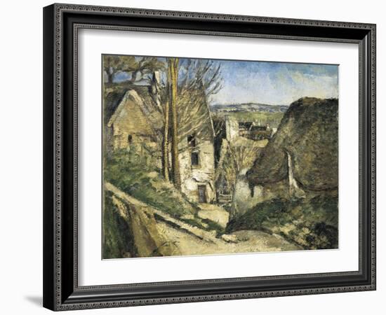 The House of the Hanged Man, Auvers-Sur-Oise-Paul Cézanne-Framed Art Print