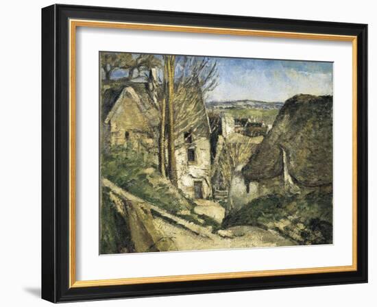 The House of the Hanged Man, Auvers-Sur-Oise-Paul Cézanne-Framed Art Print