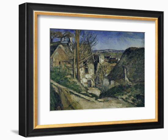 The House of the Hanged Man in Auves, c.1872-Paul Cézanne-Framed Giclee Print