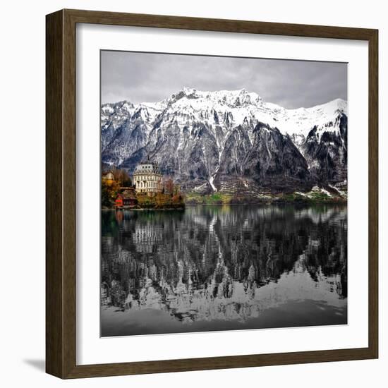 The House on the Lake-Philippe Sainte-Laudy-Framed Photographic Print