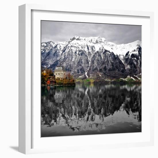 The House on the Lake-Philippe Sainte-Laudy-Framed Photographic Print