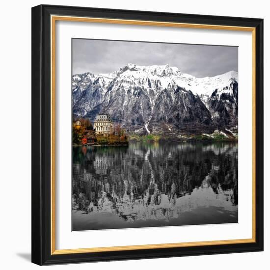 The House on the Lake-Philippe Sainte-Laudy-Framed Photographic Print