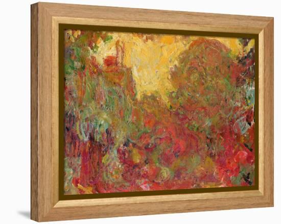 The House Seen from the Rose Garden, 1922-24-Claude Monet-Framed Premier Image Canvas