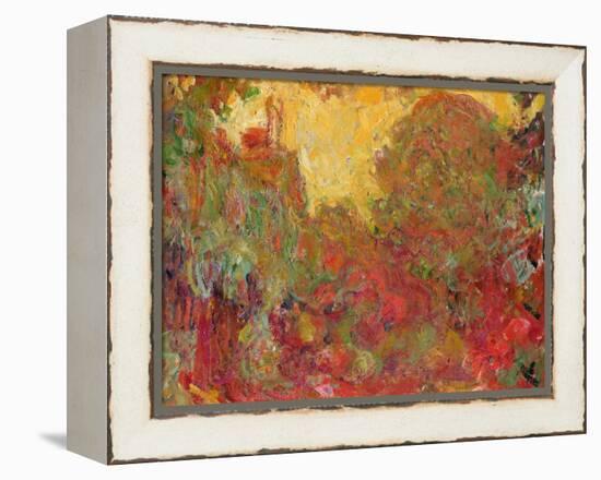 The House Seen from the Rose Garden, 1922-24-Claude Monet-Framed Premier Image Canvas