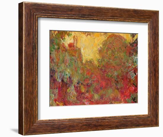 The House Seen from the Rose Garden, 1922-24-Claude Monet-Framed Premium Giclee Print