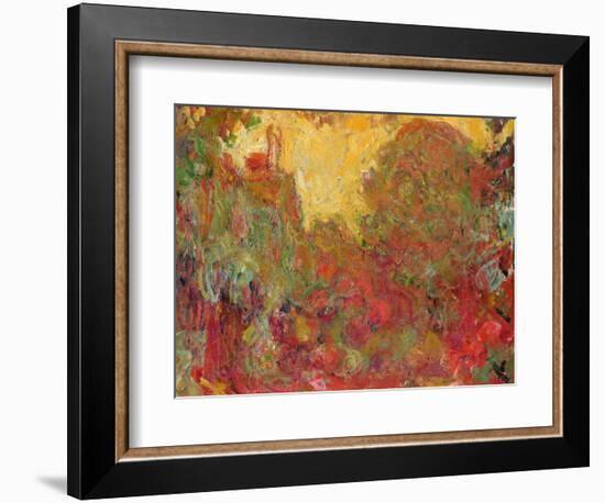 The House Seen from the Rose Garden, 1922-24-Claude Monet-Framed Premium Giclee Print