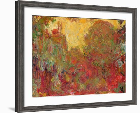 The House Seen from the Rose Garden, 1922-24-Claude Monet-Framed Giclee Print