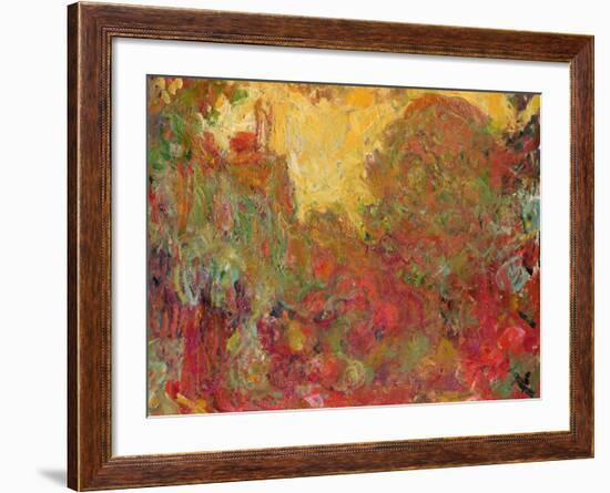 The House Seen from the Rose Garden, 1922-24-Claude Monet-Framed Giclee Print