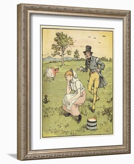 The House that Jack Built (Colour Litho)-Randolph Caldecott-Framed Giclee Print