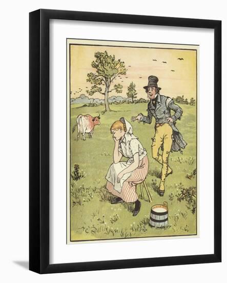 The House that Jack Built (Colour Litho)-Randolph Caldecott-Framed Giclee Print