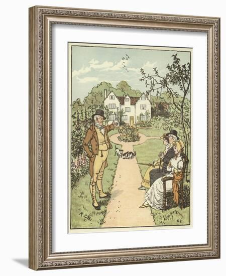 The House that Jack Built (Colour Litho)-Randolph Caldecott-Framed Giclee Print