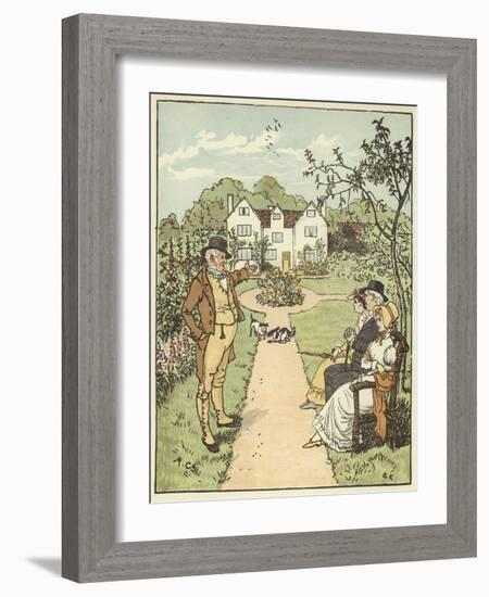 The House that Jack Built (Colour Litho)-Randolph Caldecott-Framed Giclee Print