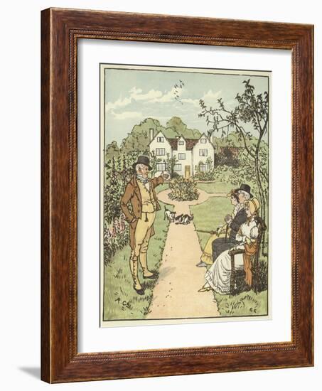 The House that Jack Built (Colour Litho)-Randolph Caldecott-Framed Giclee Print