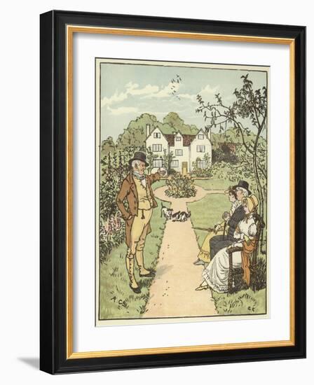 The House that Jack Built (Colour Litho)-Randolph Caldecott-Framed Giclee Print