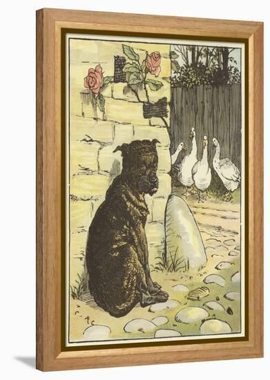 The House that Jack Built (Colour Litho)-Randolph Caldecott-Framed Premier Image Canvas