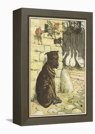 The House that Jack Built (Colour Litho)-Randolph Caldecott-Framed Premier Image Canvas