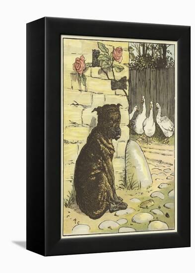 The House that Jack Built (Colour Litho)-Randolph Caldecott-Framed Premier Image Canvas