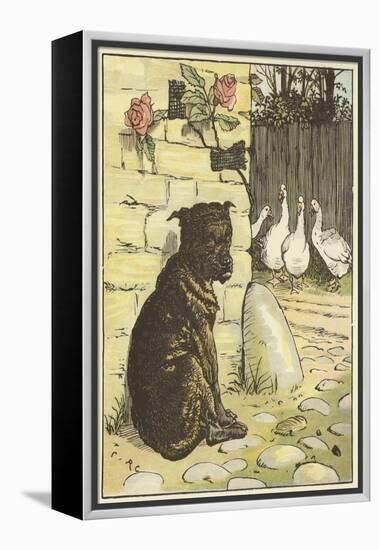 The House that Jack Built (Colour Litho)-Randolph Caldecott-Framed Premier Image Canvas