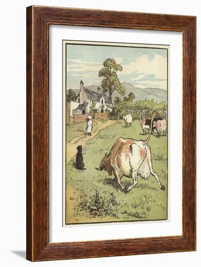 The House that Jack Built (Colour Litho)-Randolph Caldecott-Framed Giclee Print