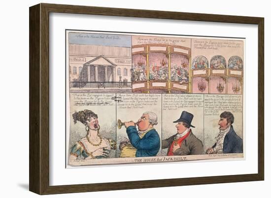 The House That Jack Built, Published by Walker in 1809-James Gillray-Framed Giclee Print