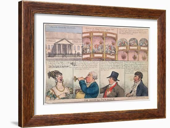 The House That Jack Built, Published by Walker in 1809-James Gillray-Framed Giclee Print