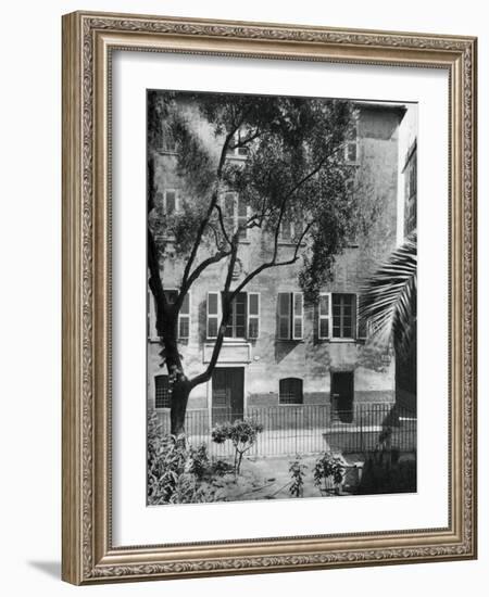 The House Where Napoleon Was Born, Ajaccio, Corsica, 1937-Martin Hurlimann-Framed Giclee Print
