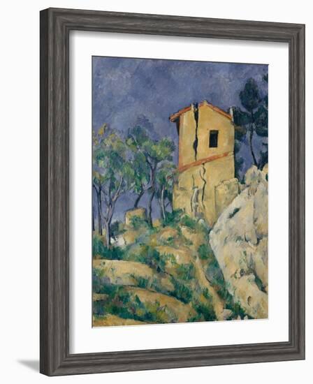 The House with the Cracked Walls, 1892-94-Paul Cezanne-Framed Giclee Print