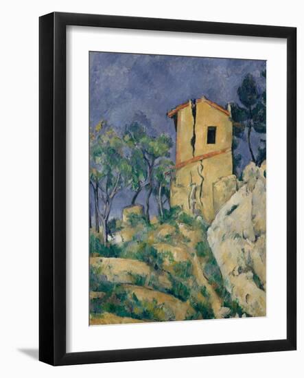 The House with the Cracked Walls, 1892-94-Paul Cezanne-Framed Giclee Print