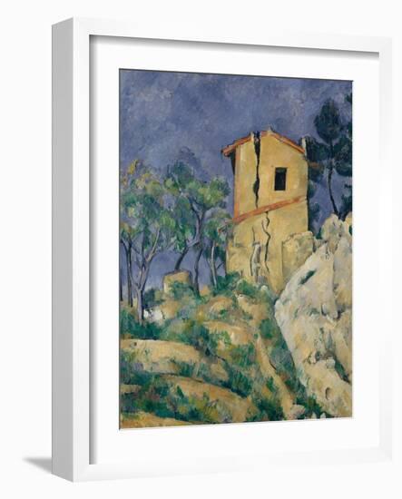 The House with the Cracked Walls, 1892-94-Paul Cezanne-Framed Giclee Print