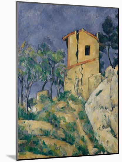 The House with the Cracked Walls, 1892-94-Paul Cezanne-Mounted Giclee Print