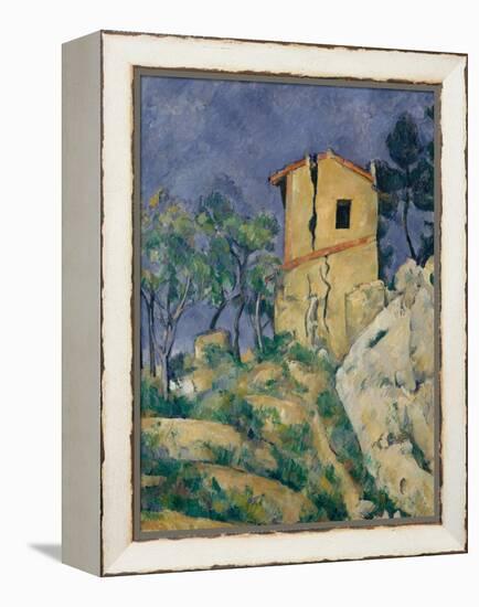 The House with the Cracked Walls, 1892-94-Paul Cezanne-Framed Premier Image Canvas