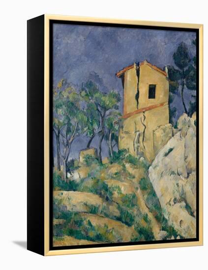 The House with the Cracked Walls, 1892-94-Paul Cezanne-Framed Premier Image Canvas