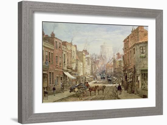 The Household Cavalry in Peascod Street, Windsor-Louise J. Rayner-Framed Giclee Print