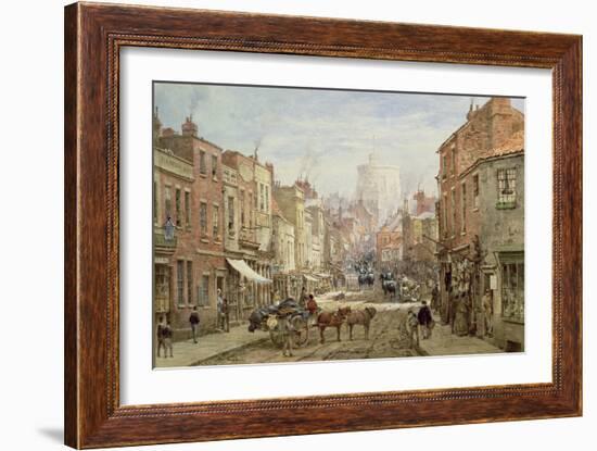 The Household Cavalry in Peascod Street, Windsor-Louise J. Rayner-Framed Giclee Print