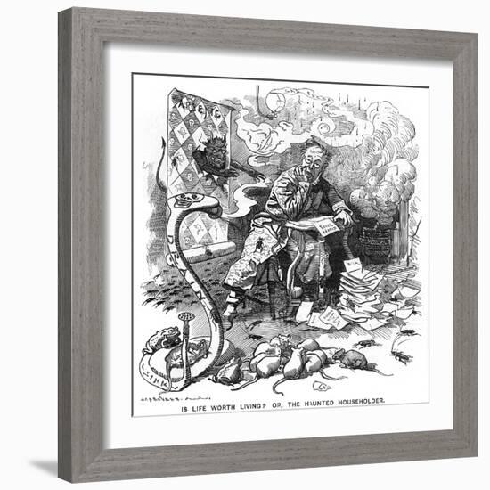 The Householder's Foes-Linley Sambourne-Framed Art Print