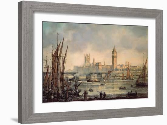 The Houses of Parliament and Westminster Bridge-Richard Willis-Framed Giclee Print