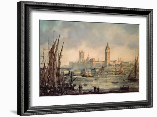 The Houses of Parliament and Westminster Bridge-Richard Willis-Framed Giclee Print