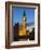 The Houses of Parliament, Big Ben and Westminster Bridge at Dusk, Westminster, London-Amanda Hall-Framed Photographic Print